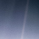 The re-processed Pale Blue Dot photograph taken by Voyager 1 on February 14, 1990.